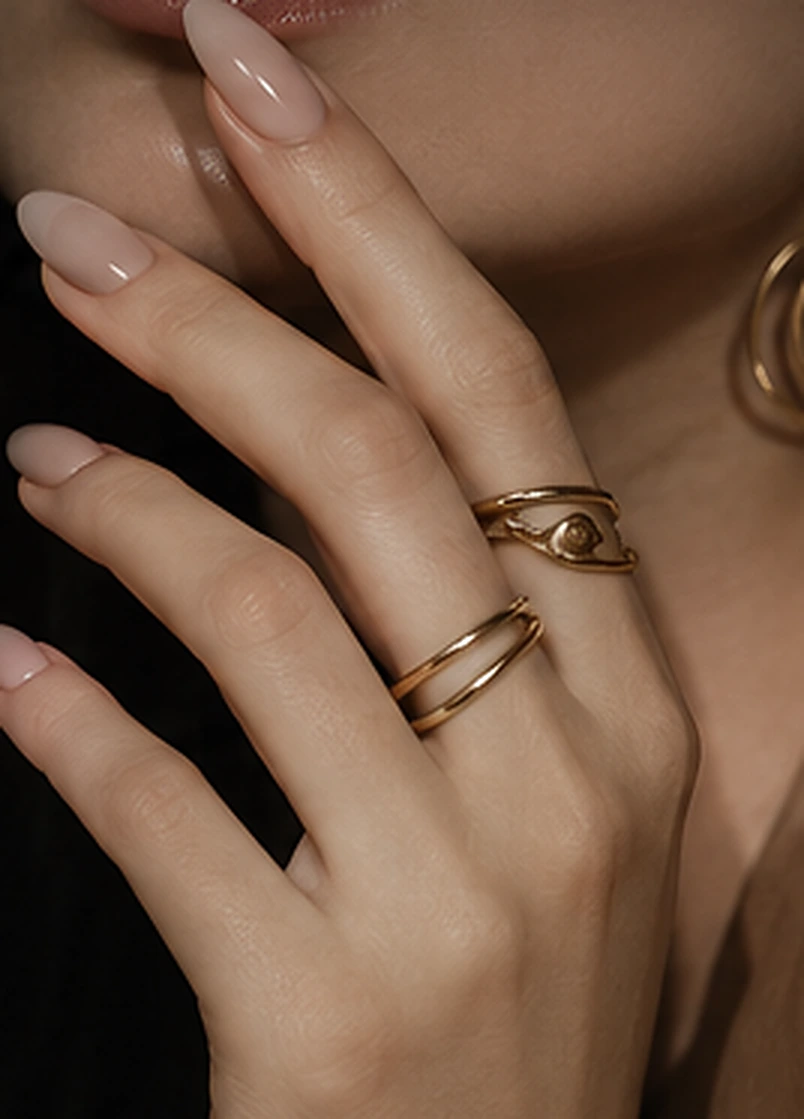 Editorial manicure photography used as a design concept